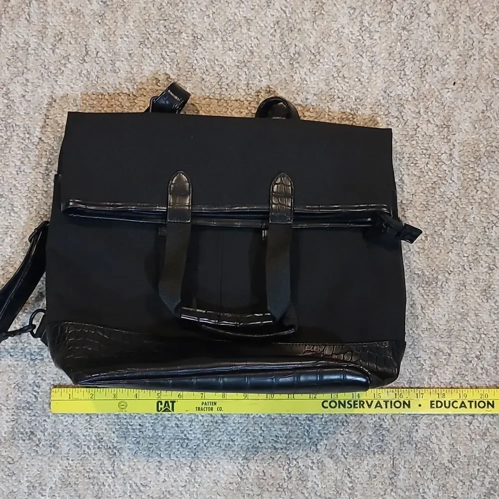 BEIS Black Travel Backpack Tote